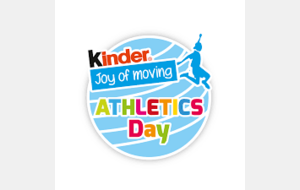 Kinder Joy of Moving Athletics Day 2022_samedi 17 septembre (13h30 à 15h00)