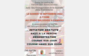 Forum des sports (Stade Balussou)_samedi 10 septembre (9h00 à 17h00)